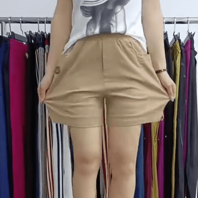 (Super Promo: Compre 2 Leve 3) Shorts Clarisse em Sarja com Cintura Elástica e Caimento Soltinho