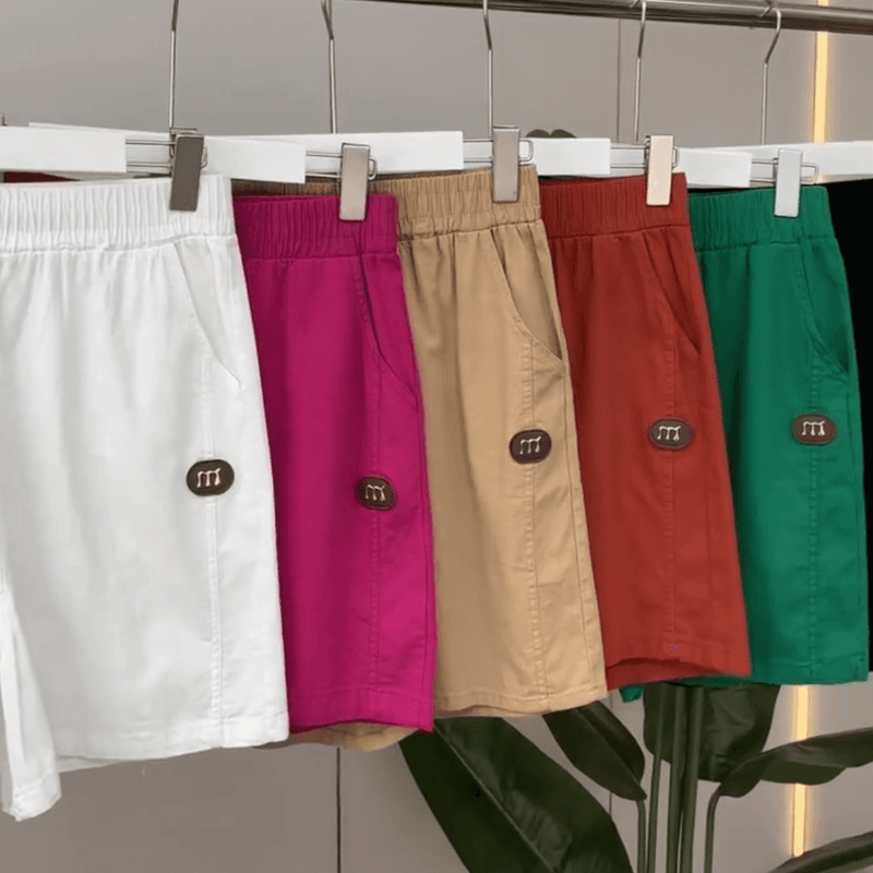 (Super Promo: Compre 2 Leve 3) Shorts Clarisse em Sarja com Cintura Elástica e Caimento Soltinho