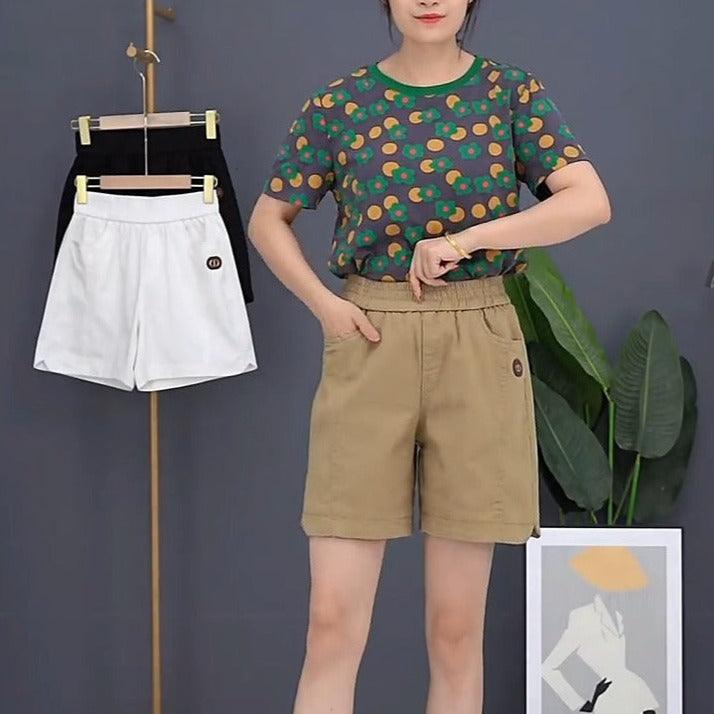 (Super Promo: Compre 2 Leve 3) Shorts Clarisse em Sarja com Cintura Elástica e Caimento Soltinho